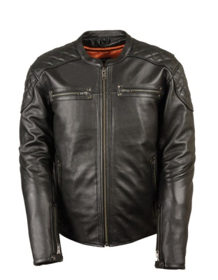 TN959 - MENS FULL SIDE LACE VENTED SCOOTER JACKET
