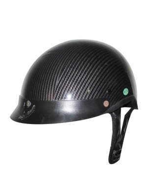200carbon - DOT Carbon Fiber Look Shorty Motorcycle Helmet
