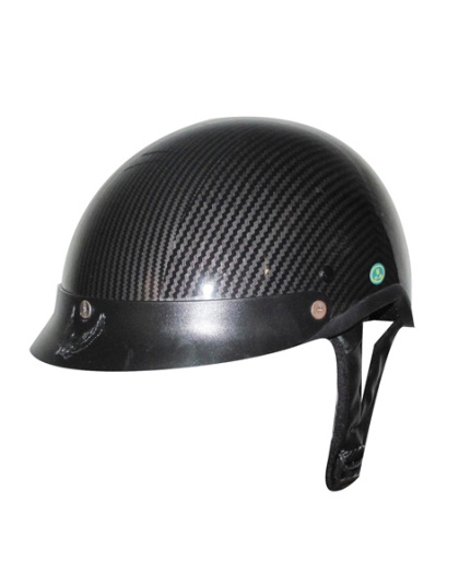 200carbon - DOT Carbon Fiber Look Shorty Motorcycle Helmet