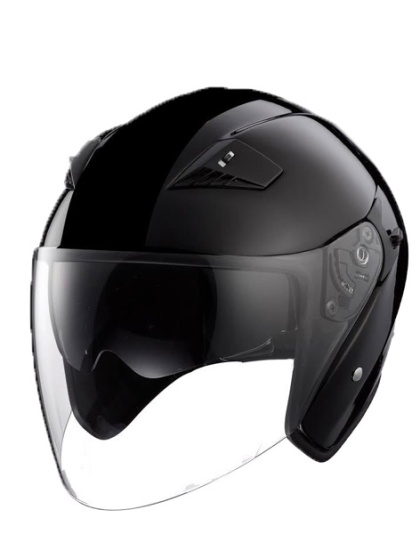 RK6BLK - DOT Black Open Face Helmet With 2 Shields