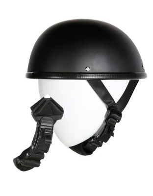 TN2058 - EZ Rider Novelty Flat Black Helmet With Q-Release