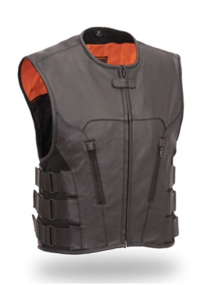TN1066 - MENS SWAT STYLE ZIPPER FRONT VEST