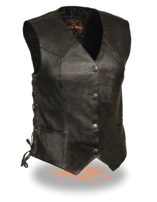 TN1186 - WOMEN’S CLASSIC SIDE LACE FOUR SNAP VEST