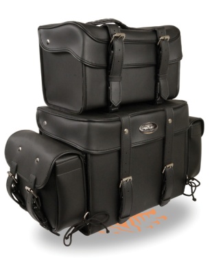 5047 - LARGE FOUR PIECE PVC TOURING PACK WITH BARREL BAG