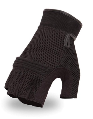 TN1823 - Men's Mesh Fingerless Gloves Reinforced Knuckles GEL