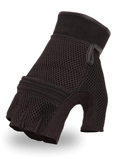 TN1823 - Men's Mesh Fingerless Gloves Reinforced Knuckles GEL