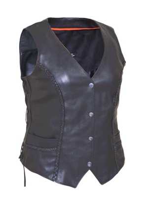 1175 - WOMENS BRAIDED SIDE LACE VEST
