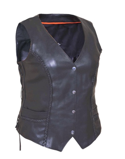 1175 - WOMENS BRAIDED SIDE LACE VEST