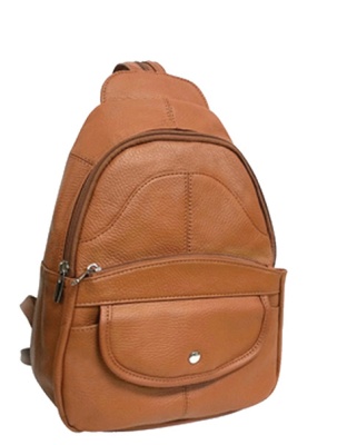 TN3308 - Light Brown Leather Back Pack