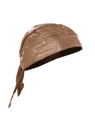 1835BROWN - Brown Leather Head Wrap