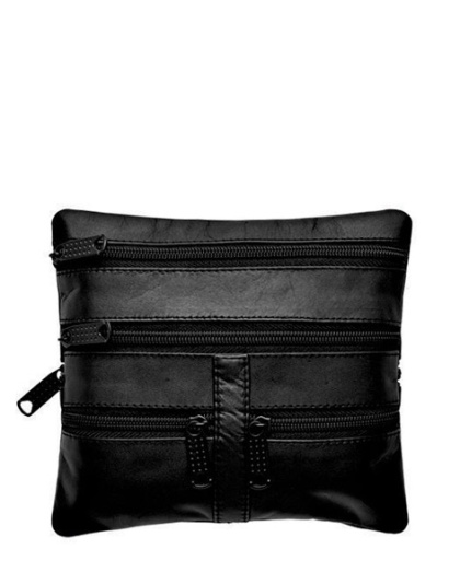 2261 - Plain Black Belt Bag