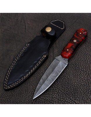 TJ140 - Razon Handle Damascus Knife