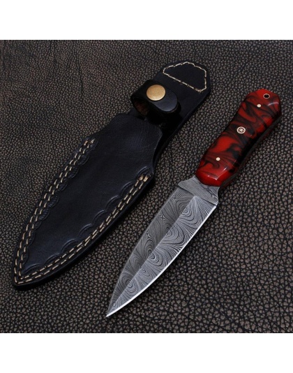 TJ140 - Razon Handle Damascus Knife