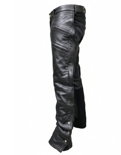 MC925 - Natural Leather 4 Snaps Chaps