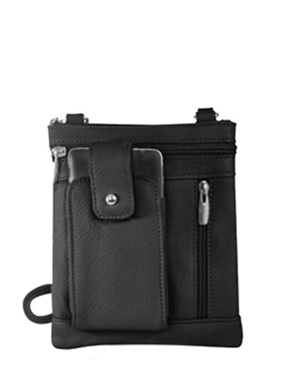 TN012 - Black Purse with Cell Phone Pocket