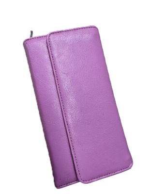 LW4095 -  Pink Check book wallet  with credit card holder