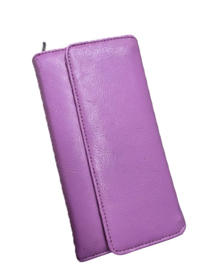 LW4095 -  Pink Check book wallet  with credit card holder