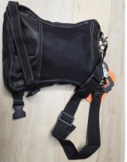 TN2217 - LEATHER CARRY THIGH BAG WITH WAIST BELT