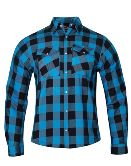 TN851 - MENS FALANNEL PLAID SNAP ON SHIRT