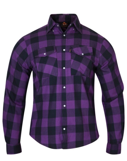 TN851 - MENS FALANNEL PLAID SNAP ON SHIRT