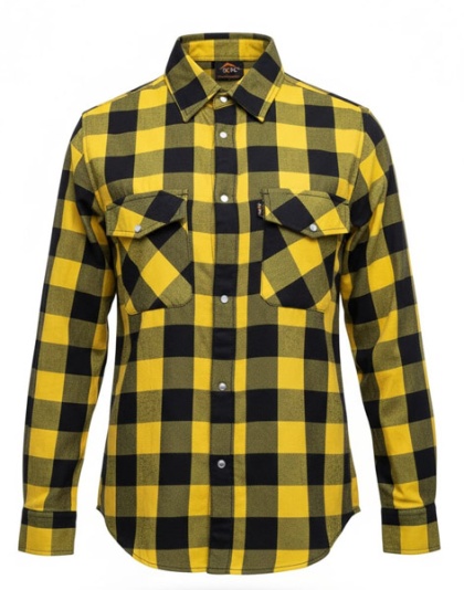 TN851 - MENS FALANNEL PLAID SNAP ON SHIRT