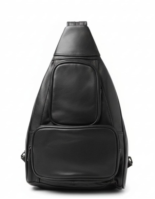 BP1186 - Leather Backpack with Pockets