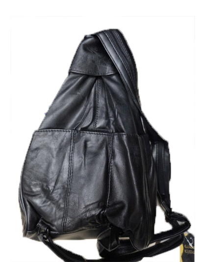 BP1186 - Leather Backpack with Pockets
