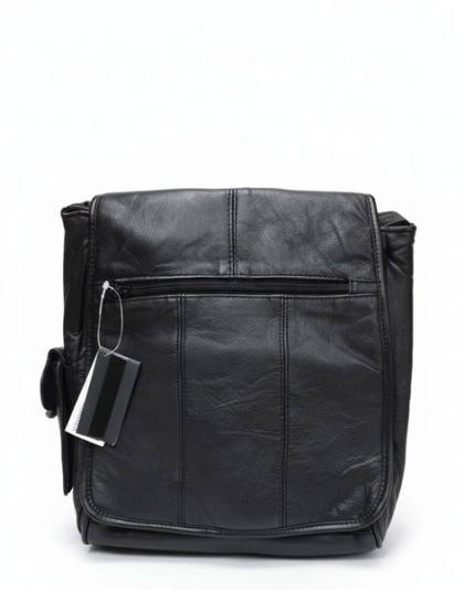 BP206 - Leather Backpack with Pockets