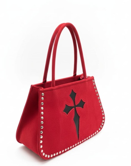 SB49 - Suede Leather Bag With Studs