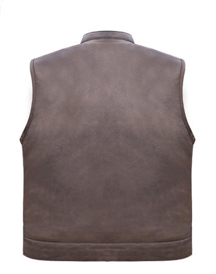 TN1069 - Men's Distress Brown Club Style Vest