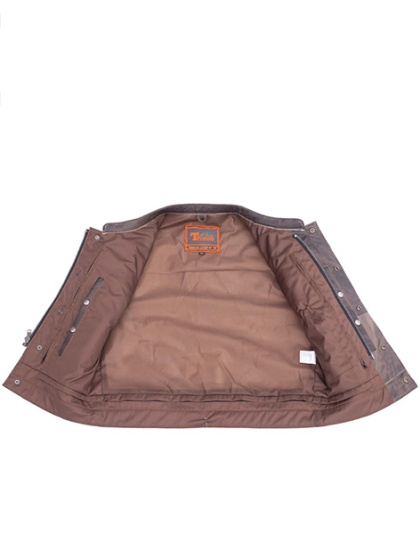 TN1069 - Men's Distress Brown Club Style Vest