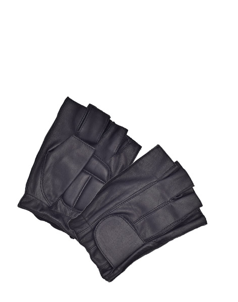 1826 - Padded Fingerless Glove with Velcro