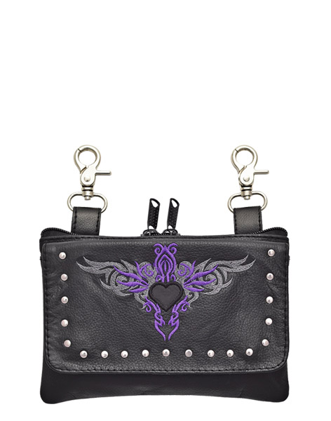 2272 - Purple Heart Wing Belt Bag