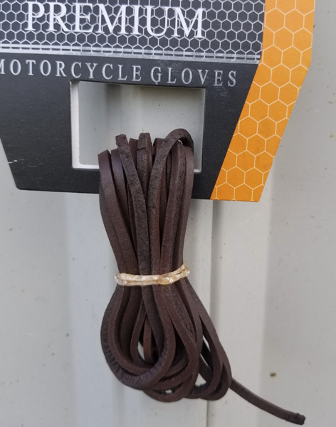 2797Brown - Pair Of All Leather 60 inches Laces
