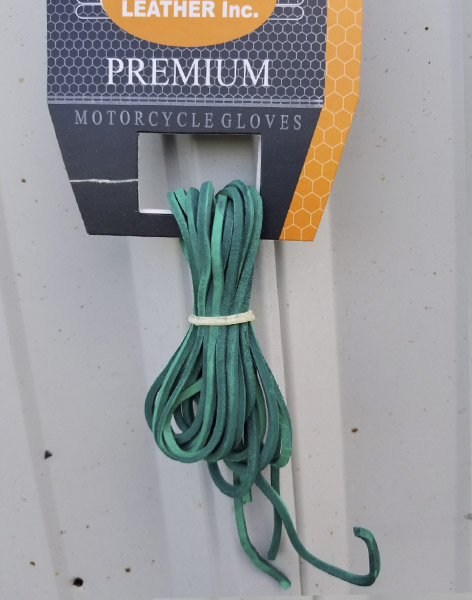 2797Green - Pair Of All Leather 60 inches Laces