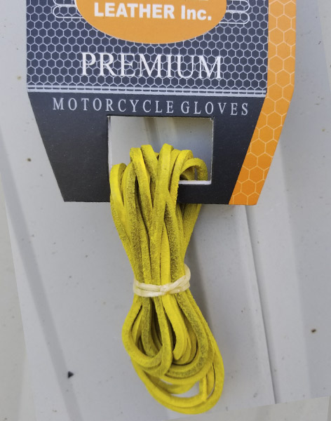 2797Yellow - Pair Of All Leather 60 inches Laces