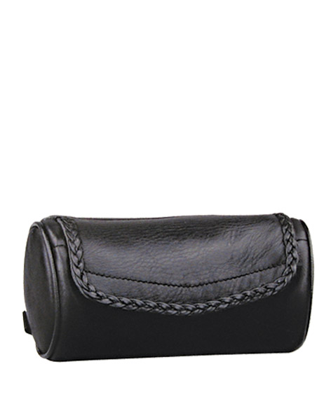 5114 - SOFT LEATHER BRAIDED TOOL POUCH