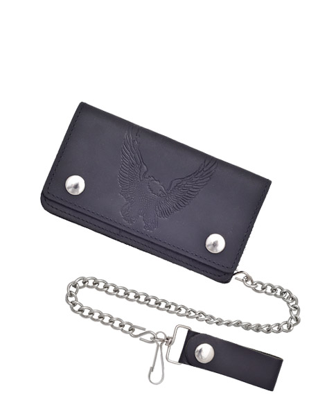 5328 - EAGLE EMBOSSED CHAIN WALLET