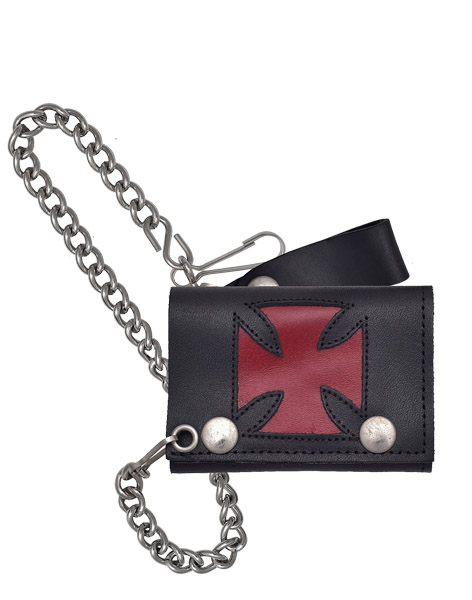 5330RED - RED CROSS CHAIN WALLET