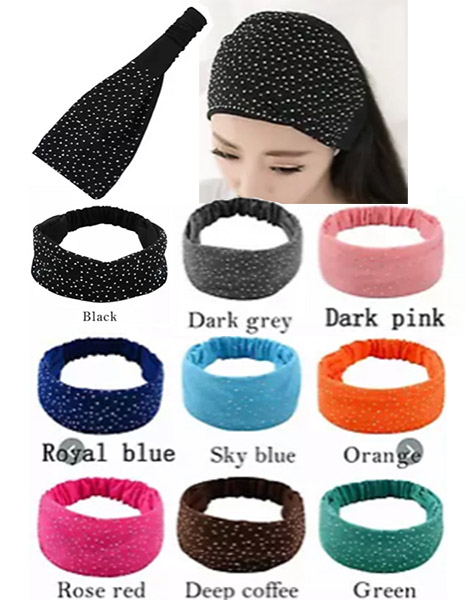 Multipurpose Head Bands with Beads and Elastic