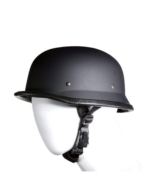 TN2057 - German Novelty Flat Black Helmet