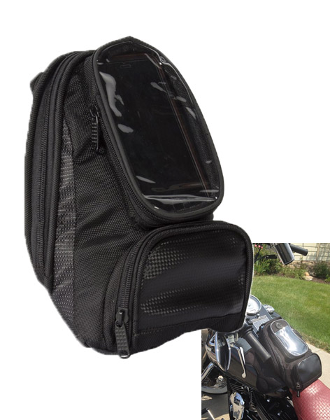 TNK196 - Magnetic Motorcycle Tankbag With Clear Window For GPS