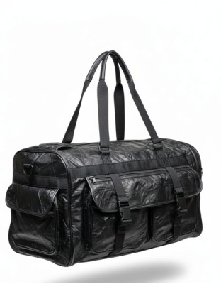 Leather Travel Bag Patch Leather