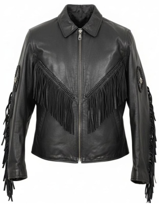 MC675 - Ladies Leather Fringes Jacket
