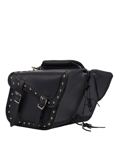 5026 - PVC STUDDED ZIP OFF BAGS
